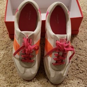 Coach tennis shoes in original box